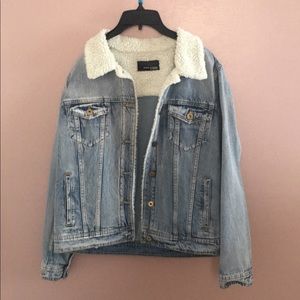 Articles of society fleece jean jacket